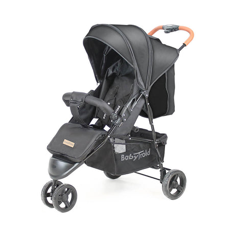 Babytrold Buggy schwarz Ansicht im Profil