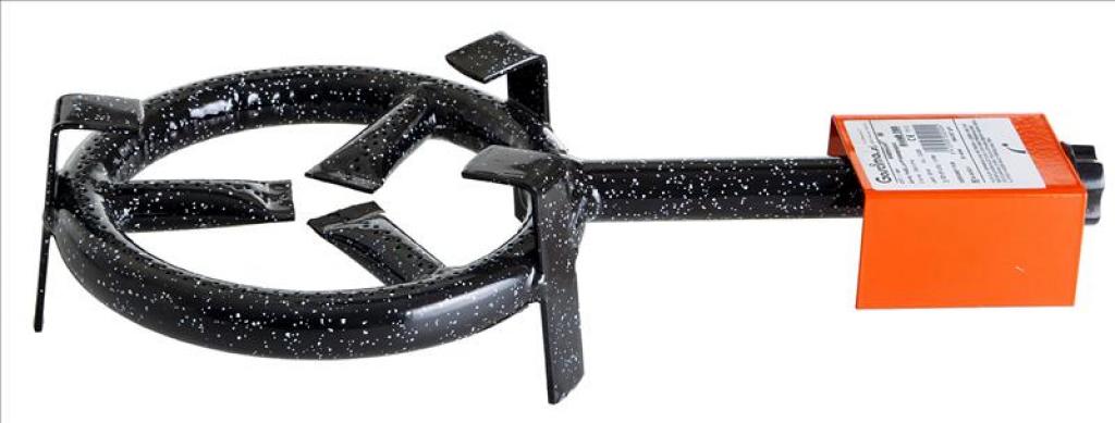 Leistungsstarker 1-Ring-Gasbrenner Ø 20 cm, Paella Gasring für Camping und Freizeit - Kompakt und robust - 5,5 kW
