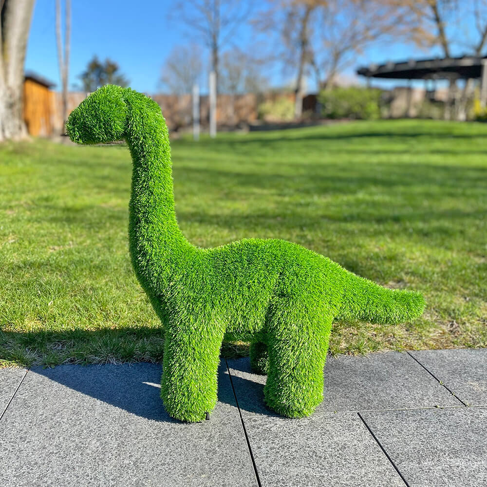 AniPlants, Grasfigur, "Dinosaurier", Brachiosaurus, groß, Gartendeko, 80cm
