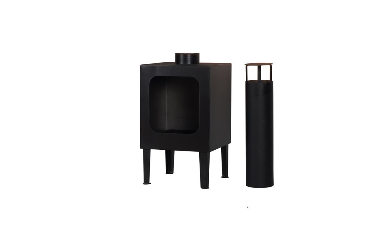 Markone Gartenkamin 200-1 (Unlackiert): 35 x 35 x 115 cm