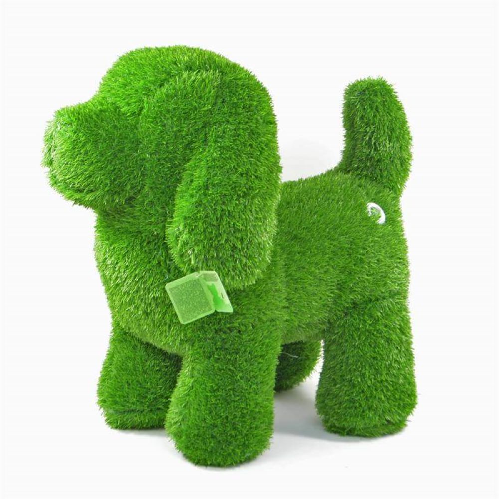 AniPlants, Grasfigur, "Hund", stehend, Gartendeko, 65cm