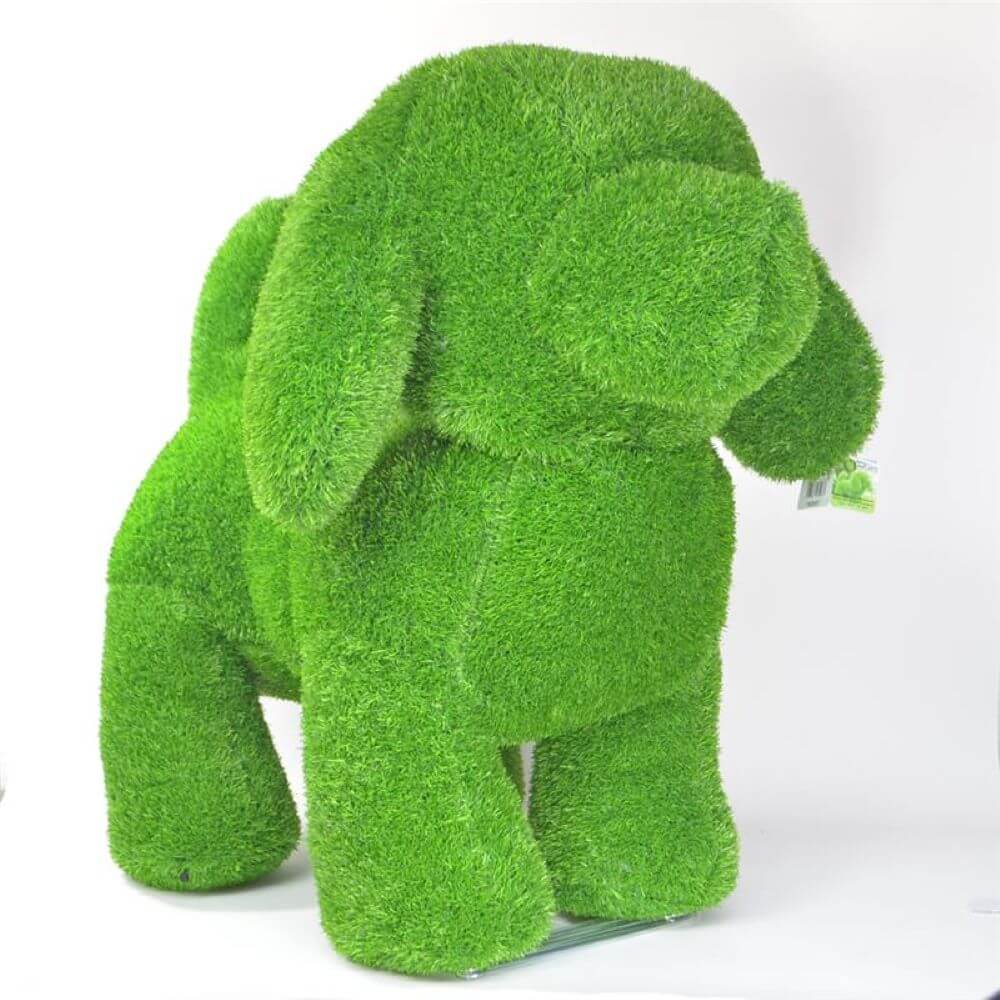 AniPlants, Grasfigur, "Hund", stehend, Gartendeko, 91cm