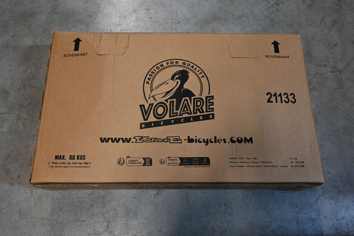 Volare Rocky Kinderfahrrad - Jungen - 12 Zoll - Grau