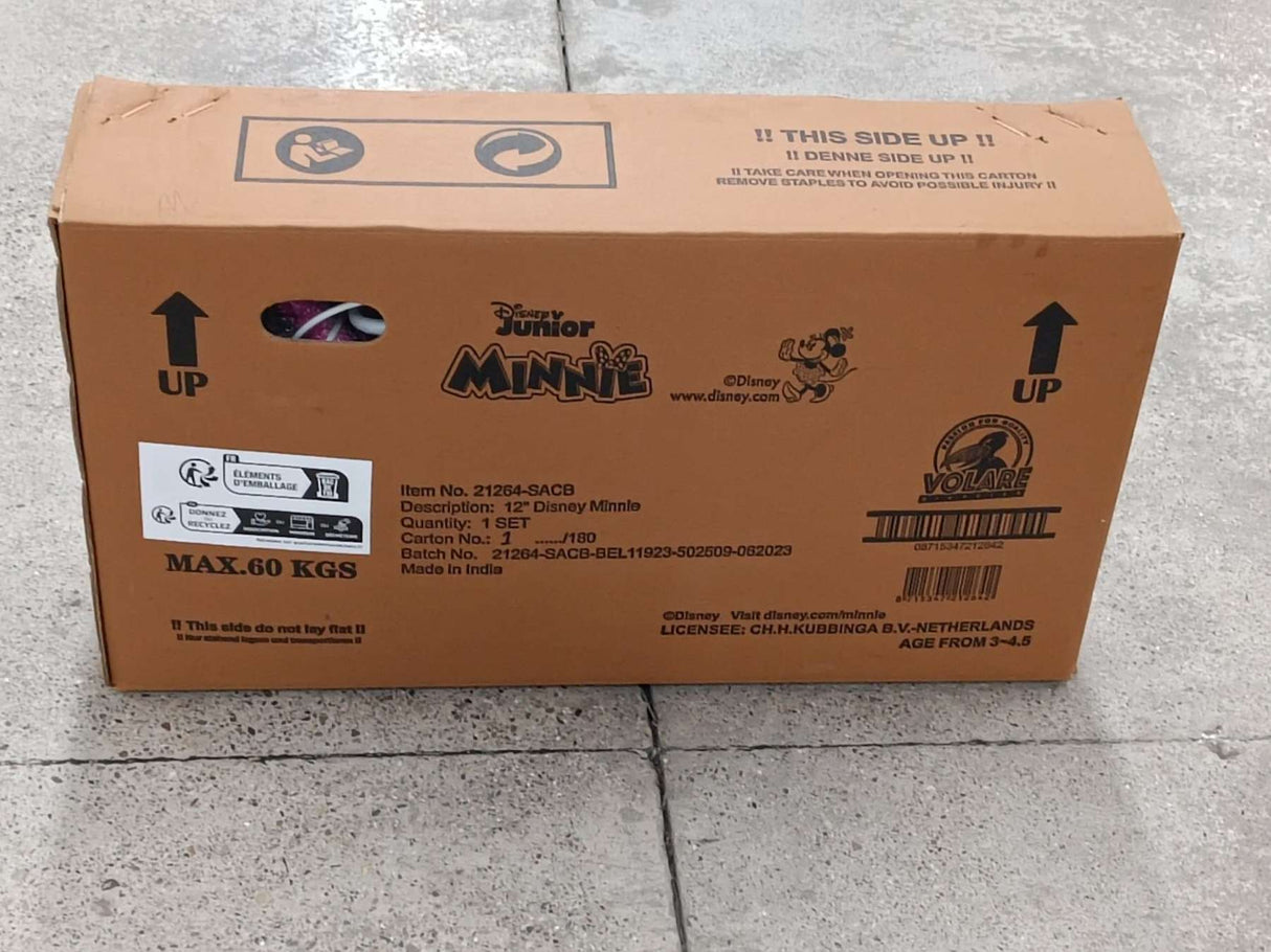 Volare Minnie Kinderfahrrad - Mädchen - 12 Zoll - Rosa