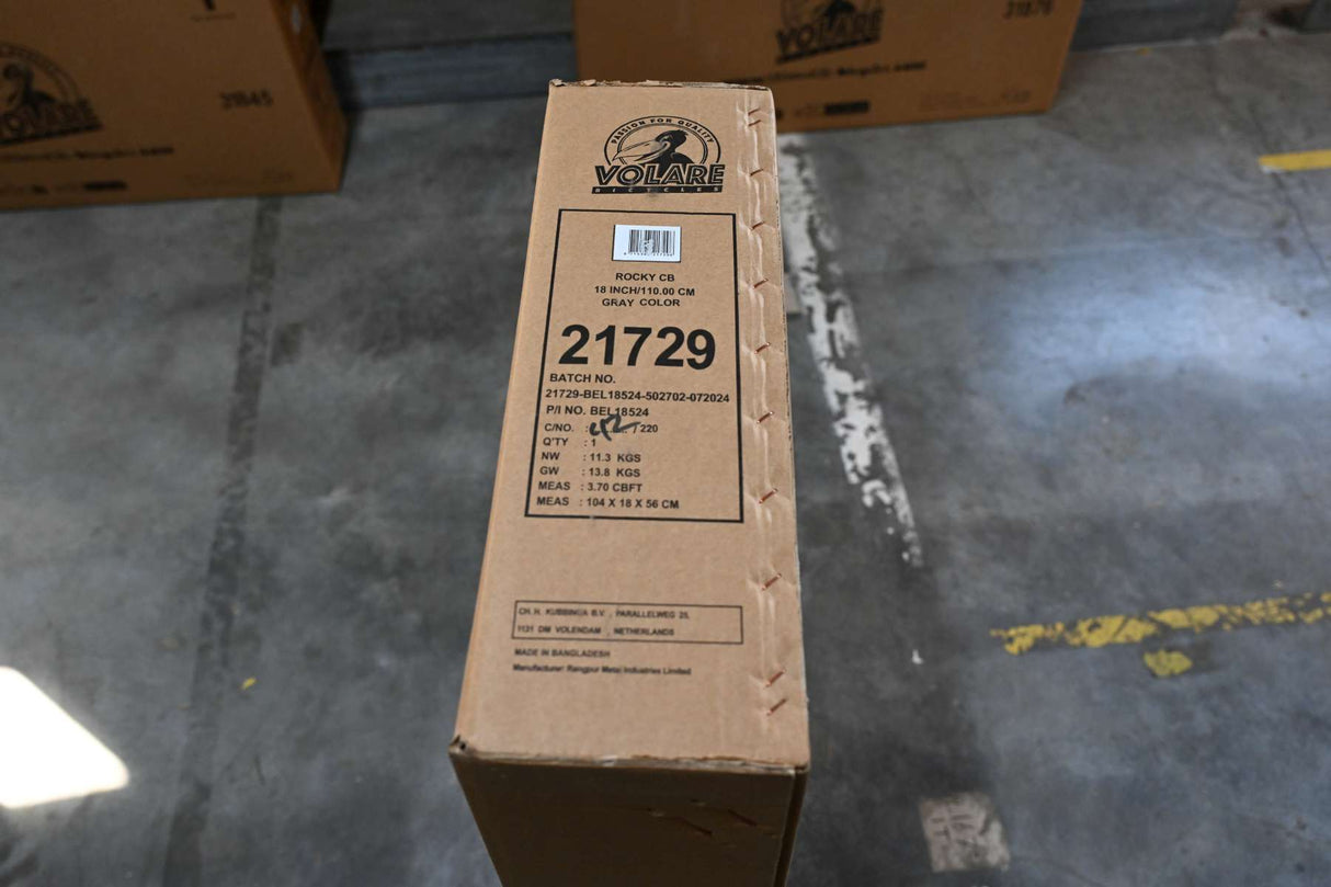 Volare Rocky Kinderfahrrad - Jungen - 18 Zoll - Grau