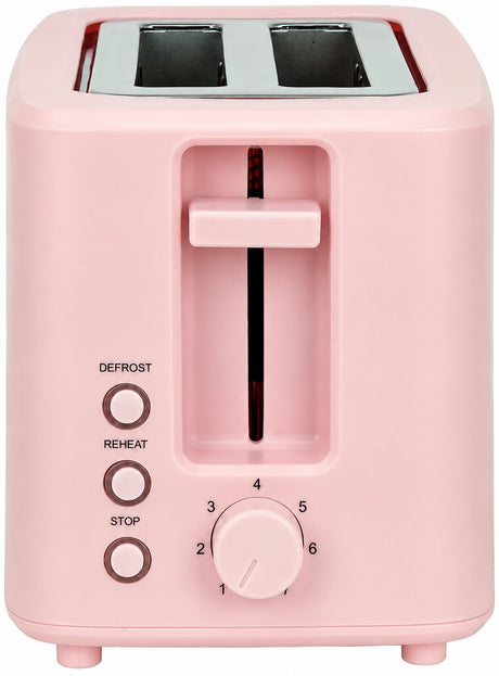 Jocca Toaster in Rosa Ansicht auf die Einstelltaste