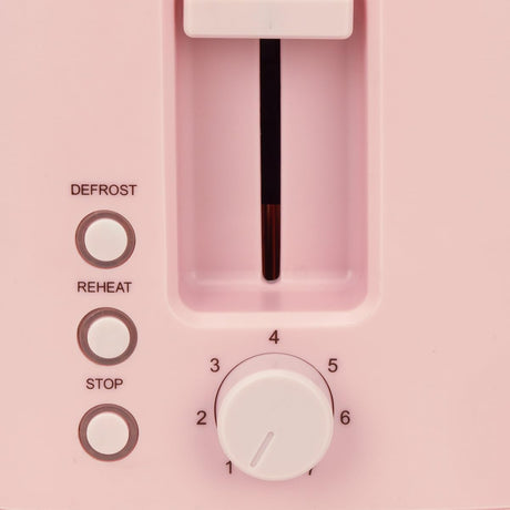 Jocca Toaster in Rosa Knöpfe und Drehregler