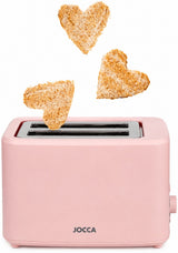 Jocca Toaster in Rosa mit Herztoasts