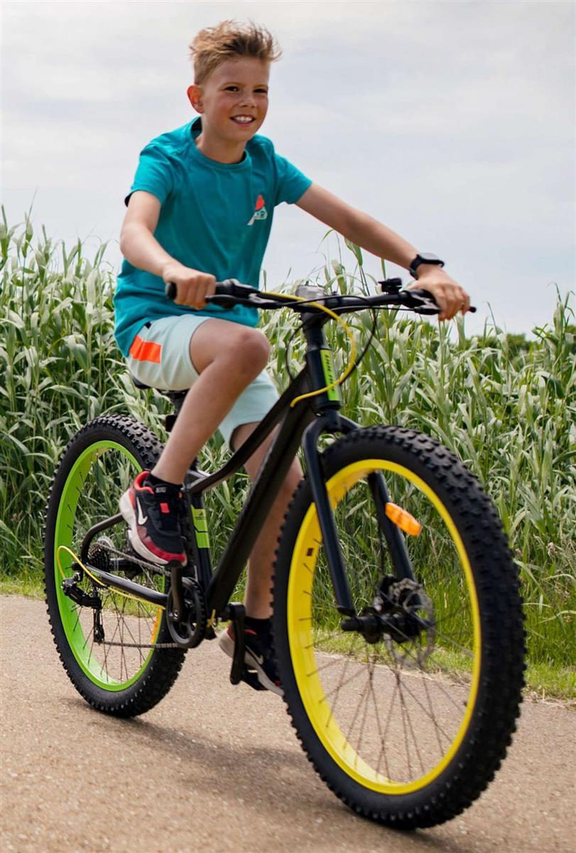 Volare Gradient Kinderfahrrad - Jungen - 20 Zoll - Schwarz Gelb Grün - 6-Gang - Prime Collection