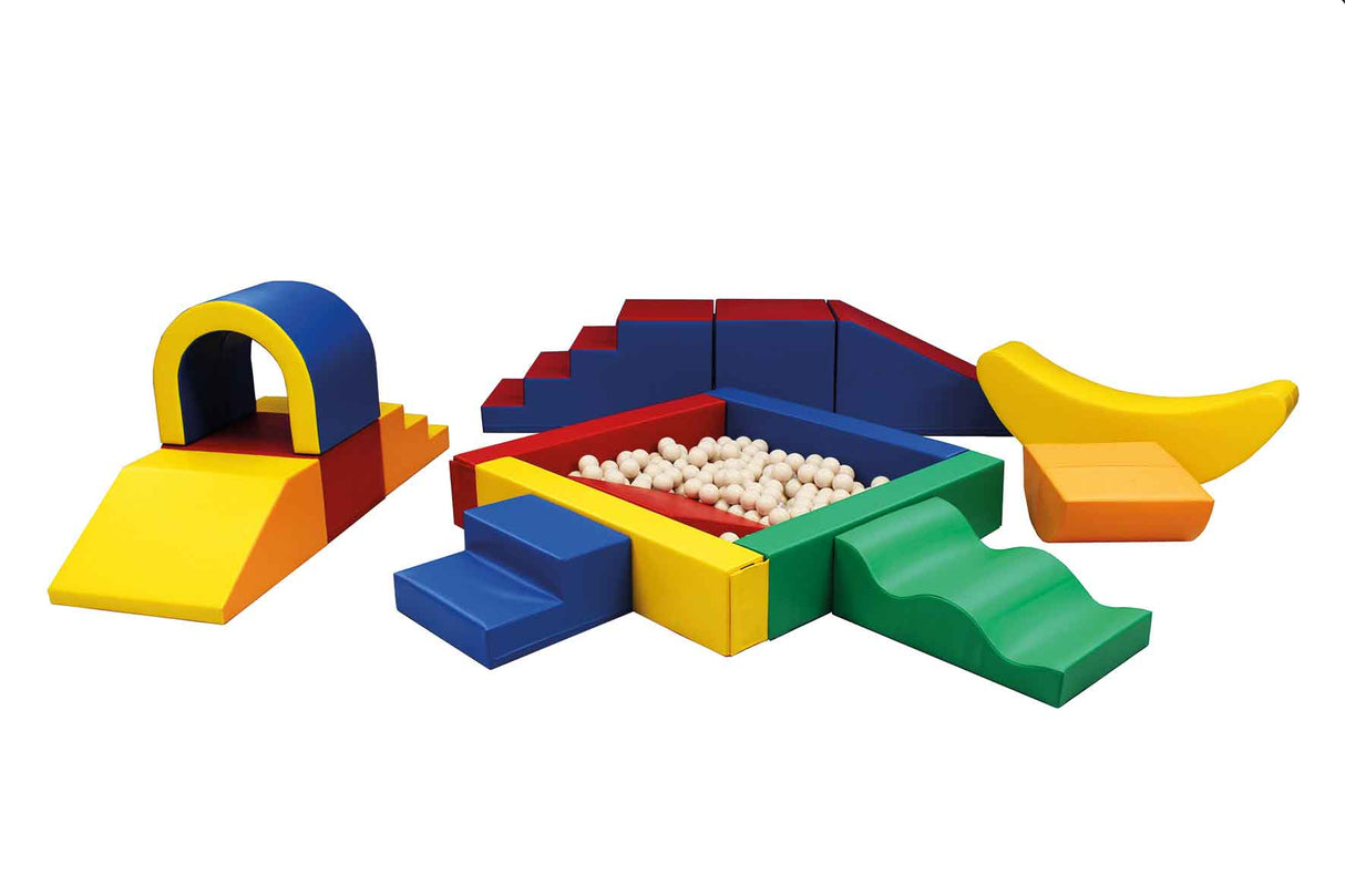 IGLU Soft play Spielbausteine 13 XL Schaumstoff Softbausteine Spielset - Party