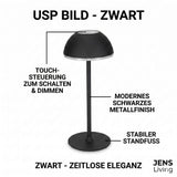 USP der Jens Living LED Tischlampe in Schwarz