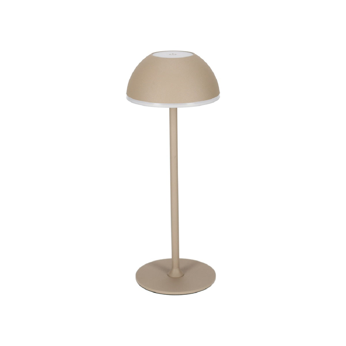 Jens Living LED Tischlampe in Beige Frontalansicht