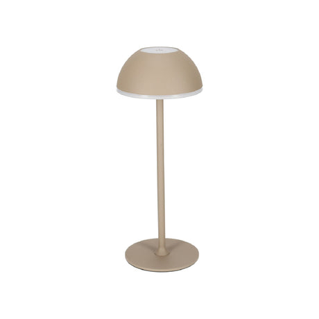 Jens Living LED Tischlampe in Beige Frontalansicht