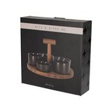 Verpackung des Bits&amp;Bites Servierschalenset in Schwarz mit Griff