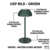 USP der Jens Living LED Tischlampe in Grün