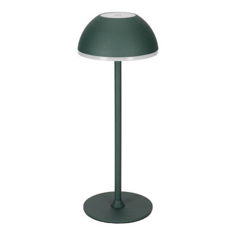 Frontalansicht auf die Jens Living LED Tischlampe in Grün