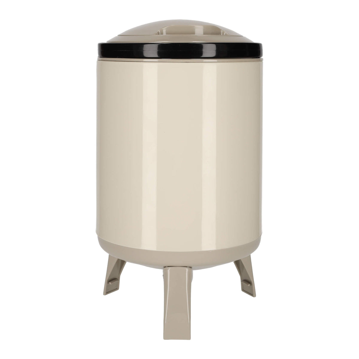 Saftspender in Taupe von Hinten