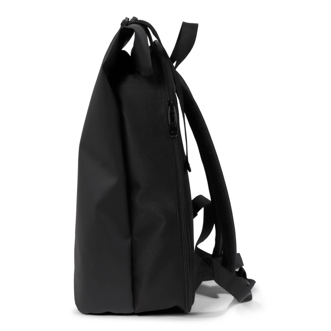 Norländer Picknick Rucksack in Schwarz Seitenansicht