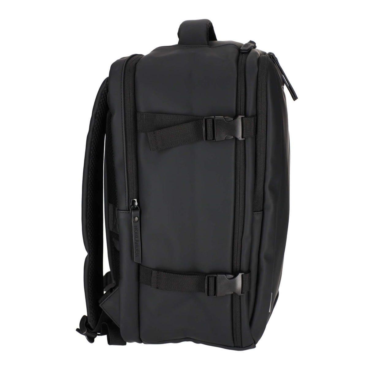 Seitenansicht von Links des Rucksacks