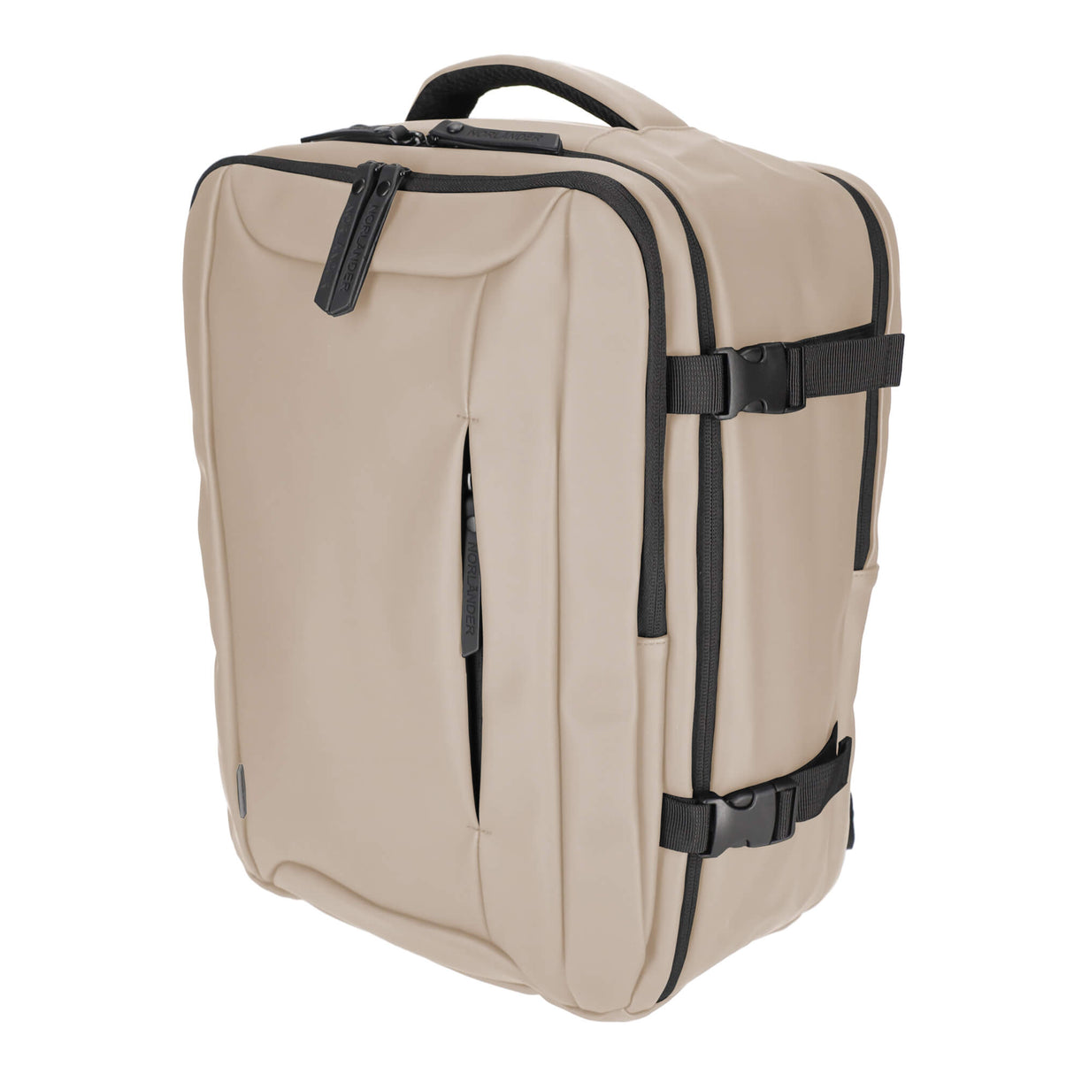 Profilansicht von rechts des Rucksacks