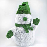 AniPlants Grasfigur Schneemann 60 cm Frontalansicht