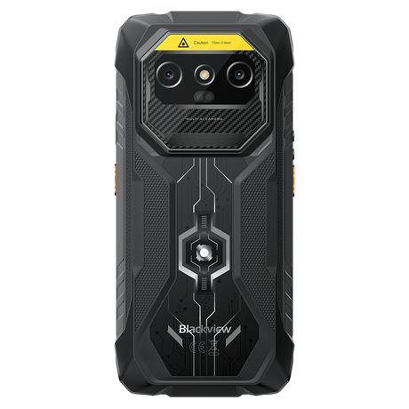 Rückansicht Blackview Rock 1 Pro mit 20MP Nachtsichtkamera und Scanner