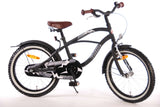 Volare Black Cruiser Kinderfahrrad - Jungen - 18 Zoll - Schwarz - 95% zusammengebaut