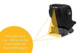 Osann Swift360 S i-Size Kindersitz 76–150 cm – 360° drehbar, Reboarder & vorwärts, Isofix, i-Size R129, mitwachsend, Magnethalterung – All Black