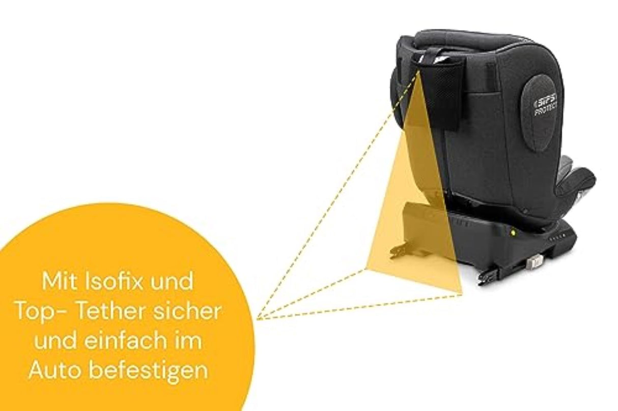 Osann Swift360 S i-Size Kindersitz 76–150 cm – 360° drehbar, Reboarder & vorwärts, Isofix, i-Size R129, 12-fach höhenverstellbar – Universe Grey