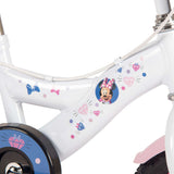 Volare Disney Minnie Mouse Kinderfahrrad 12 Zoll Weiß-Rosa mit Stützrädern
