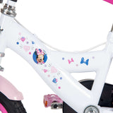 Volare Disney Minnie Mouse Kinderfahrrad 12 Zoll Weiß-Rosa mit Stützrädern