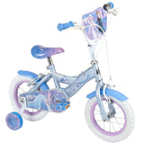 Volare Disney Frozen 2 Kinderfahrrad 12 Zoll in Blau-Lila mit zwei Handbremsen