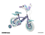 Kinderfahrrad in Lila und Türkis mit Disney Frozen Motiven