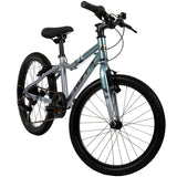 Jugendfahrrad mit blauer und silberner Lackierung, 20-Zoll-Räder, Mountainbike-Stil