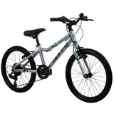 Kinderfahrrad in Blau mit 20-Zoll-Rädern und schwarzem Sattel
