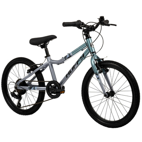 Kinderfahrrad in Blau mit 20-Zoll-Rädern und schwarzem Sattel