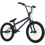 BMX-Fahrrad mit schwarzem Rahmen und dicken Reifen, für Tricks geeignet