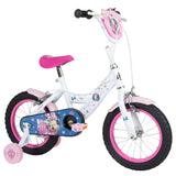 Volare Disney Minnie Mouse Kinderfahrrad 14 Zoll Weiß-Rosa mit Handbremsen