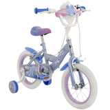 Volare Disney Frozen 2 Kinderfahrrad Mädchen 14 Zoll Blau/Lila mit zwei Handbremsen und Stützrädern