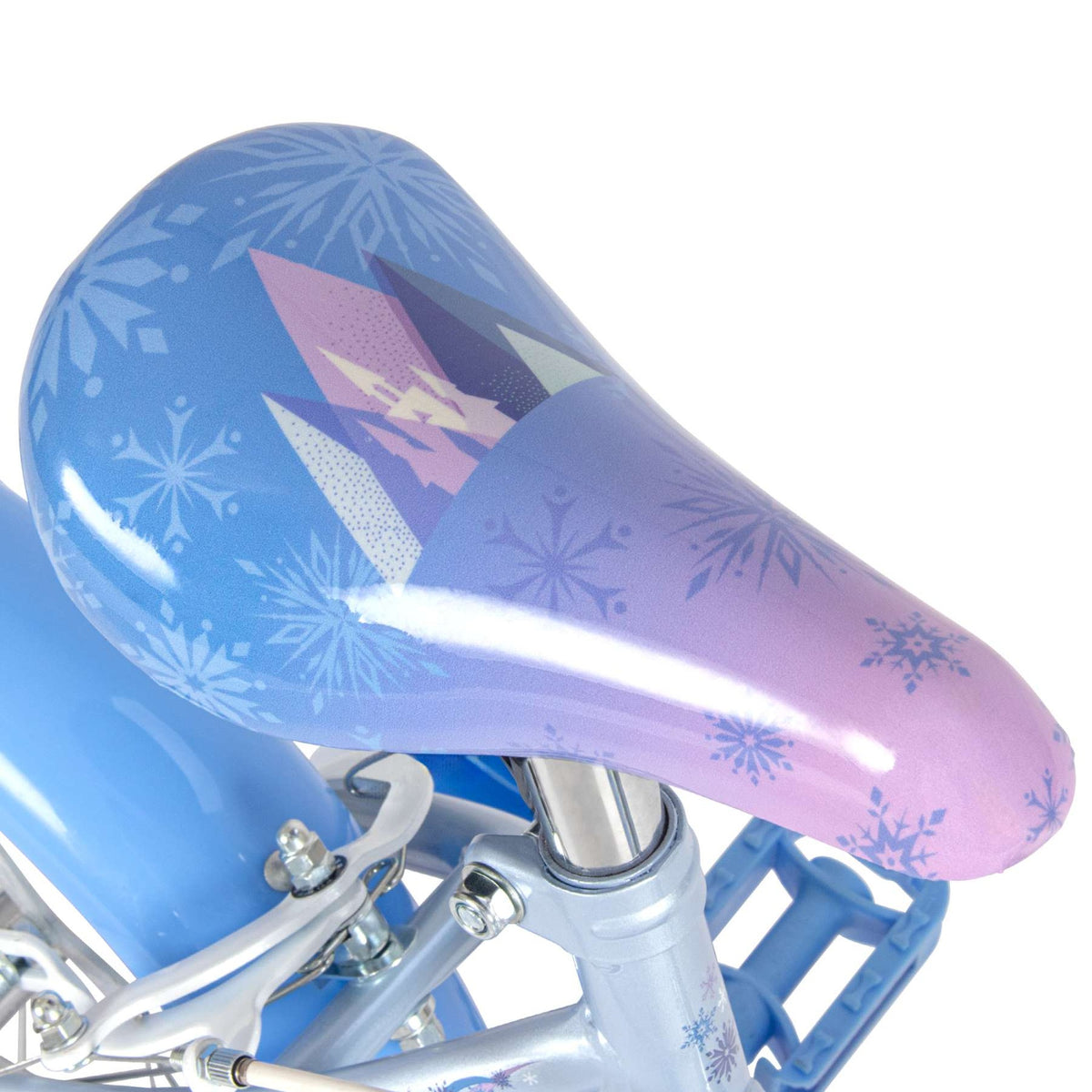 Volare Disney Die Eiskönigin 2 Kinderfahrrad 14 Zoll Blau-Lila mit Handbremsen