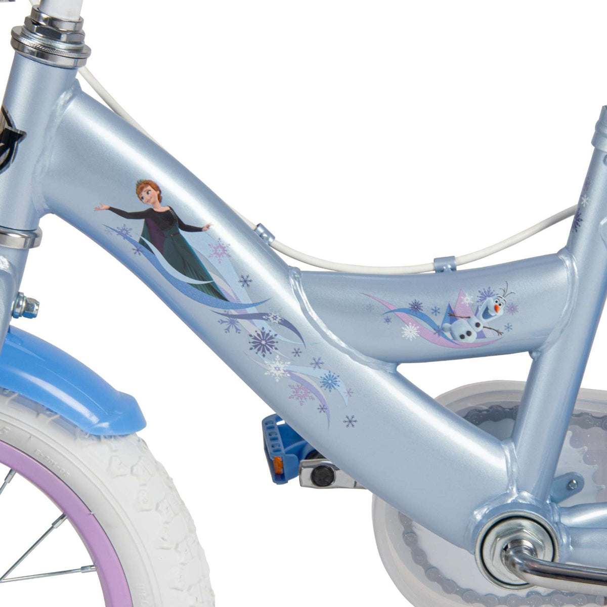 Volare Disney Die Eiskönigin 2 Kinderfahrrad 14 Zoll Blau-Lila mit Handbremsen