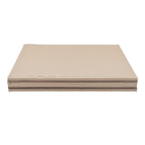 Stapels von beige Pappe mit genähten Kanten