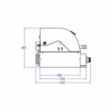 Hochwertiger Einbau Gas-Grill Top Line ALL'GRILL CHEF S aus Edelstahl: Top-Einsteiger mit 2 Brennern und Backburner