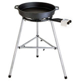 Große Gusseisenpfanne Ø 45 cm mit 2-Ring-Brenner 14,4 kW - Gastro-/Catering-Ausführung