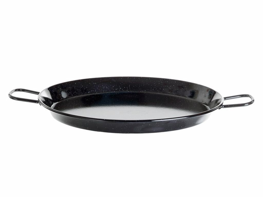 Original spanische Paella Pfanne Typ "Valenciana" emaillierte Ø 42 cm, robust und vielseitig einsetzbar für Paella, Reisgerichte und Pfannengerichte