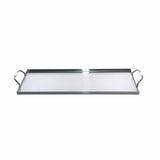 Robuste Edelstahl Grillwanne 39,5 x 19 cm mit Griffen - Vielseitige und leicht zu reinigende Wanne für Flüssigkeiten