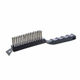 ALL'GRILL BBQ Grillbürste mit Edelstahlbürstenkopf - Effektive Reinigung für Gussgrillplatten - 29 cm Gesamtlänge