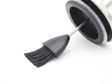 Allgrill Grillpinsel-Set aus Edelstahl/Silikon Ø 10 x 23 cm für perfektes Marinieren am Grill