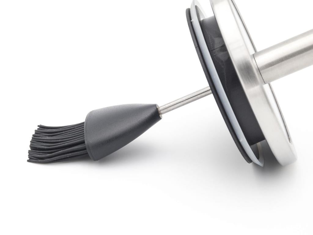 Allgrill Grillpinsel-Set aus Edelstahl/Silikon Ø 10 x 23 cm für perfektes Marinieren am Grill