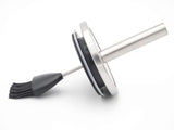 Allgrill Grillpinsel-Set aus Edelstahl/Silikon Ø 10 x 23 cm für perfektes Marinieren am Grill